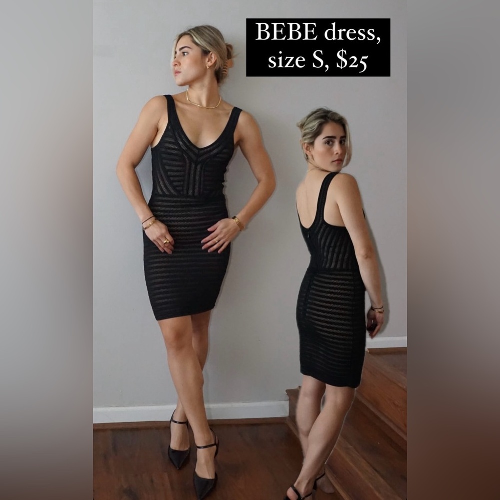 BEBE size S. Sexy black dress